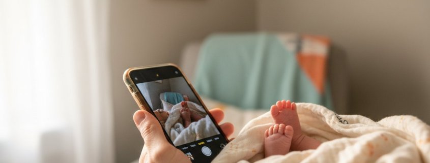 Partager les photos de bébé avec la famille sans réseaux sociaux